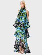 Briony Tiered Gown - BlackMulti