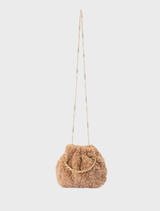 Phillipa Fur Top Handle - Natural