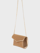 Nico Crystal Clutch - Gold