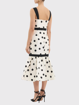 Bacio Trumpet Midi Dress - Spot