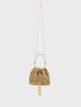 Santorini Studded Hotfix Pouch - Gold