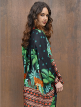 Behind Her Back Shirt - Leopard Stripe