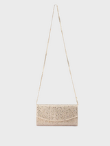 Emma Crystal Clutch - Champagne