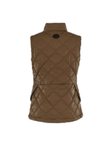 Gloss Padded Gilet  - Camel