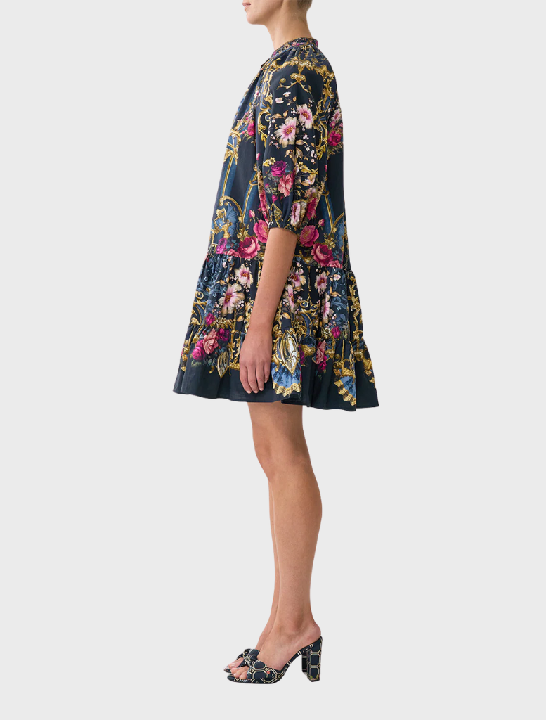 Puff Sleeve Shirt Dress - Ornate On A Plate