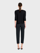 Relaxed Boat Neck - Black
