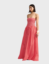 Layla Dress - Ruby Gingham