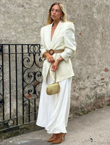 Martina Coiled Rope Clutch - Gold