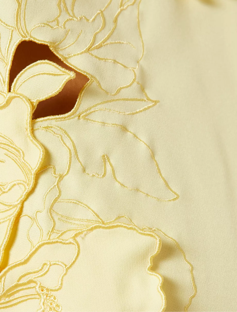 Solana Applique Maxi Dress - Sober Yellow