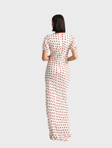 Florence Dress - Ruby Antique Dot