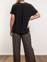 Wedge Tab Shell - Black