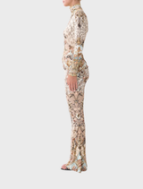 High Waisted Flared Trouser - Aranjuez Animalia