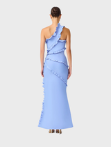 Floriana Asymmetric Gown - Brown