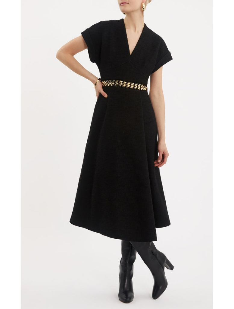 Carine Midi Dress - Black
