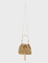 Santorini Studded Hotfix Pouch - Gold