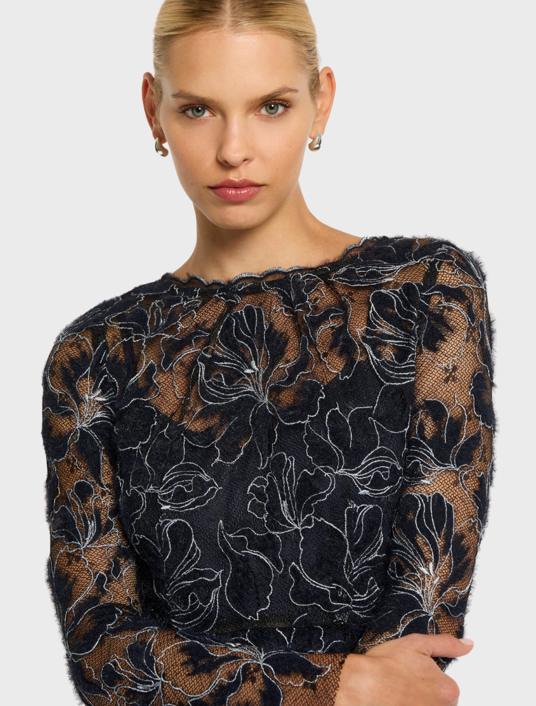 Cynthia Midi - Black-navy