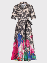 Belt Away Dress - Vintage Floral