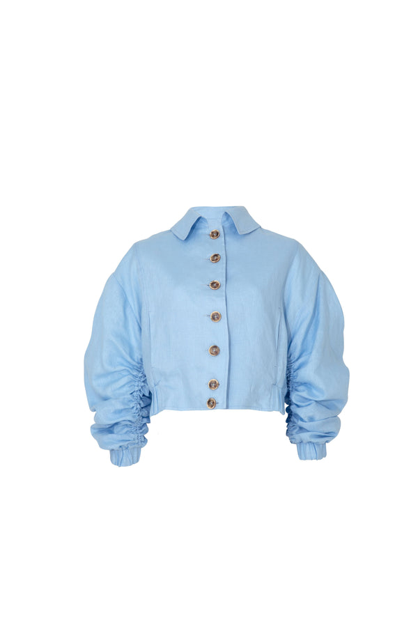 Gathering  Matters Jacket - Powder Blue