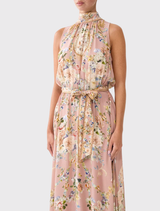 Necktie Dress With Elasticated Waist - Chamber Of Blooms