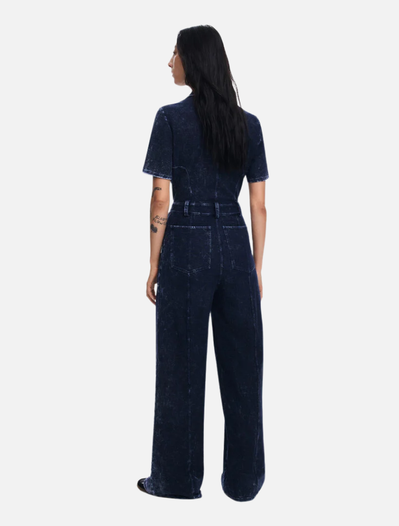 Denim Washed Jumpsuit - 1001 Raw