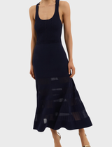 Reign Midi Dress - Navy