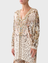 Side Split Jersey Tee - Aranjuez Animalia