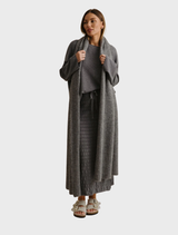 Waves Merino Cotton Pleat Skirt - Ash