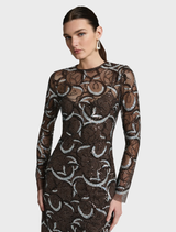 Monique Mini - Chocolate Silver