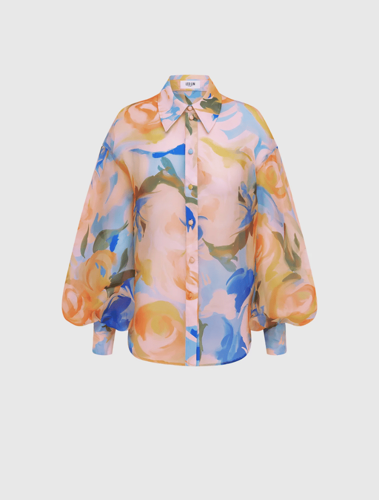 Celeste Blouse - Bouquet Print