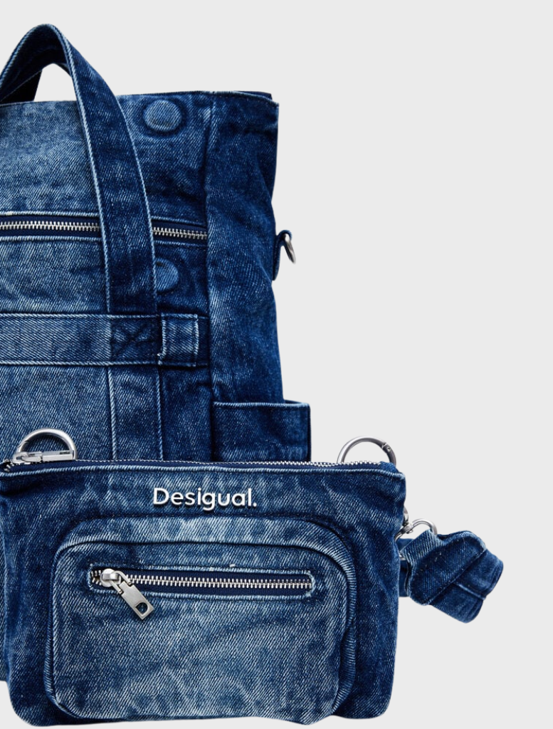 Small Voyager Denim Backpack - Denim Medium Wash