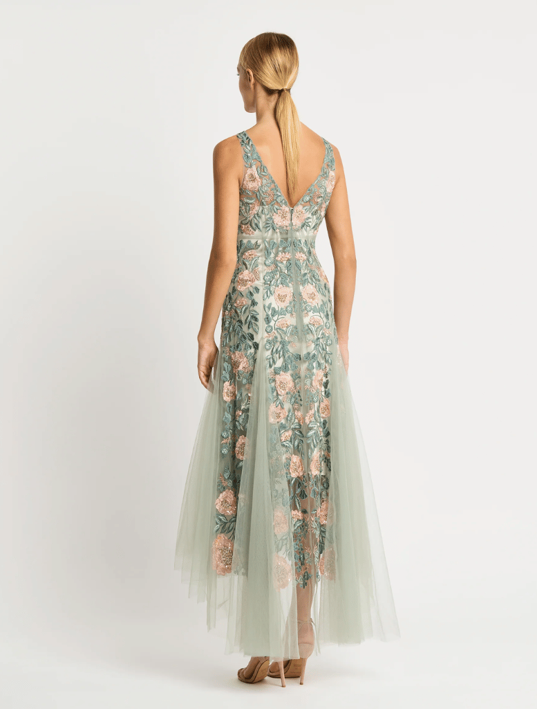 Willow Gown - Sage/Pink