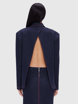 Jocelyn Denim Split Blazer - Indigo