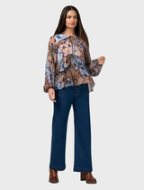 Byzantium Blouse - Indigo Multi