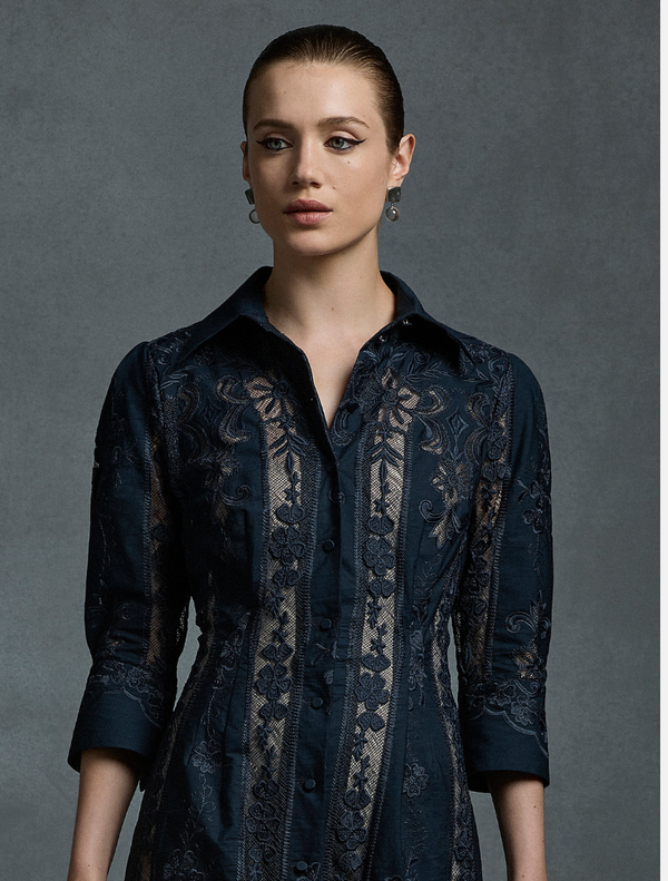 Kristen Shirt Dress - Midnight