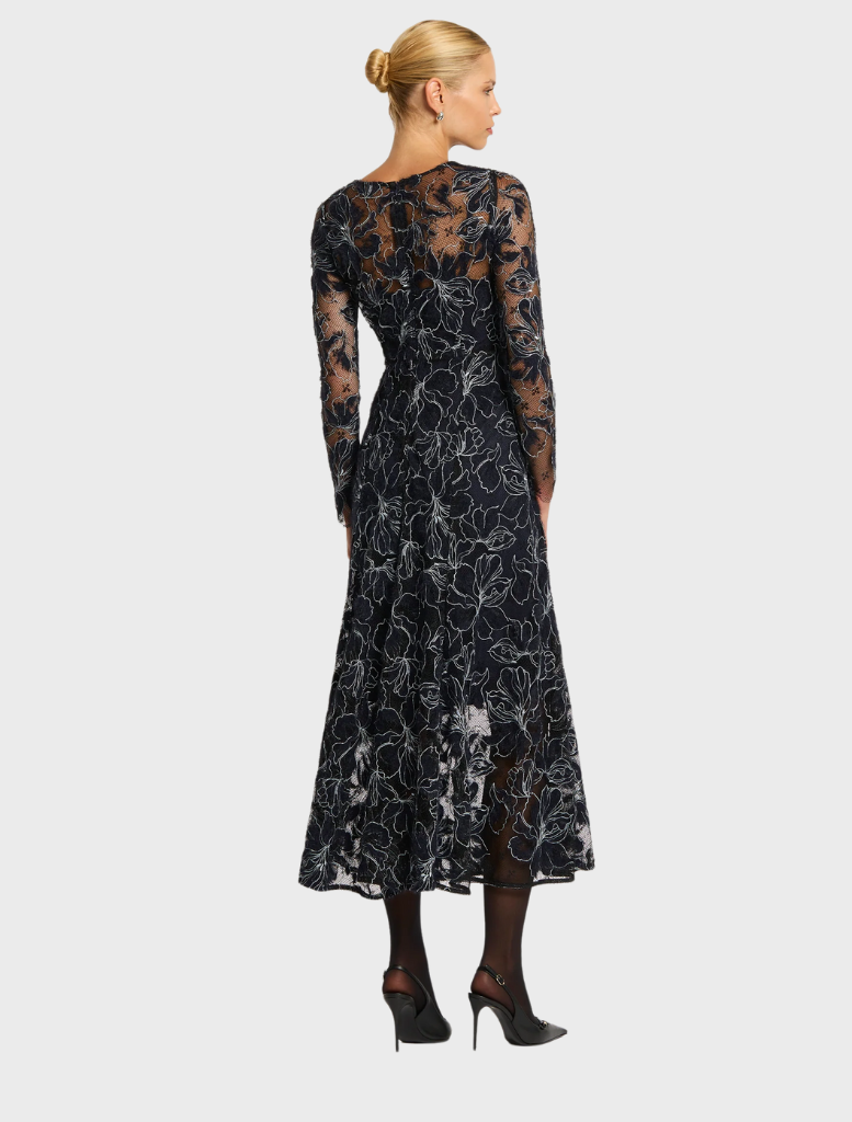 Cynthia Midi - Black-navy