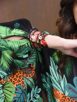 Behind Her Back Shirt - Leopard Stripe