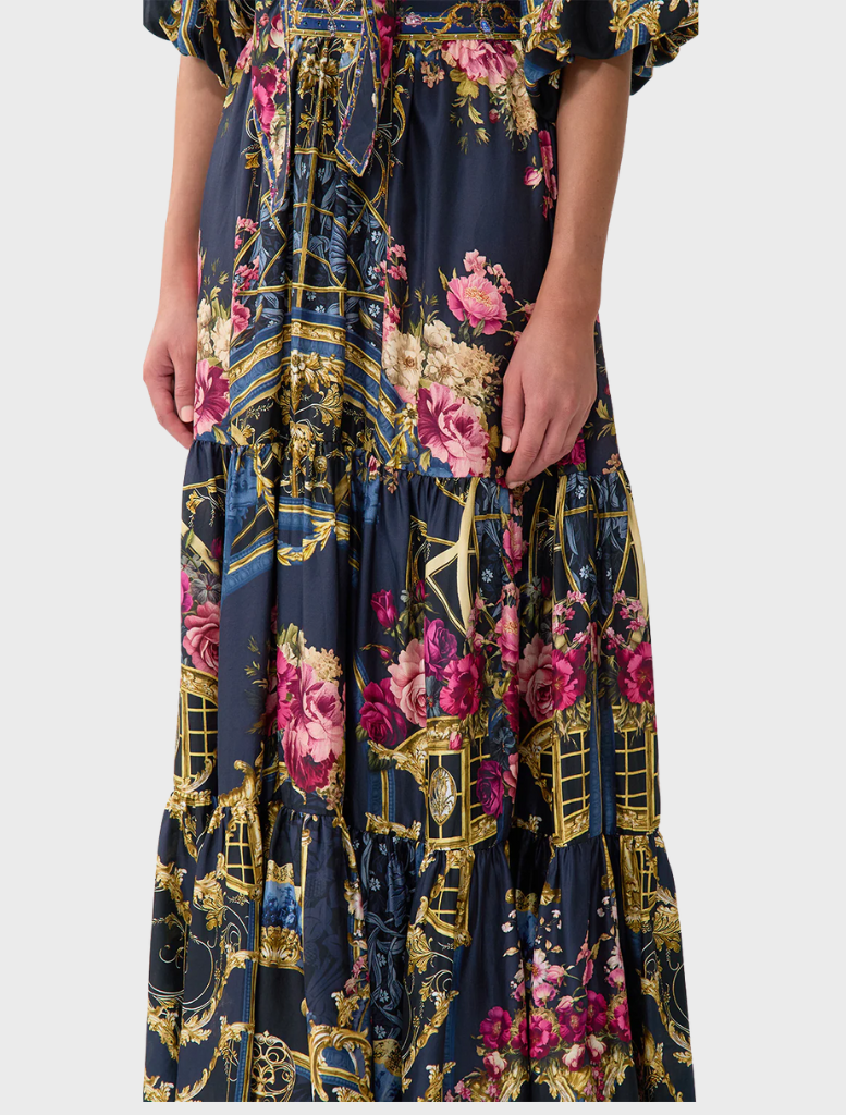 High Waisted Tiered Skirt - Ornate On A Plate