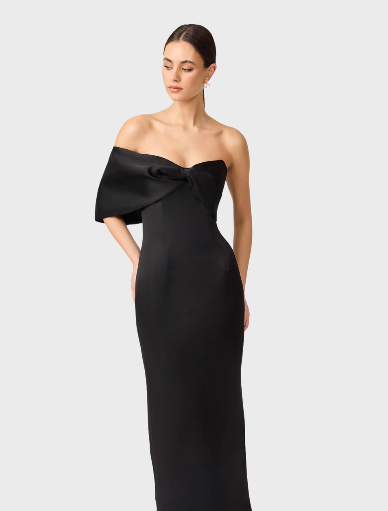 Dandelion Strapless Gown - Black