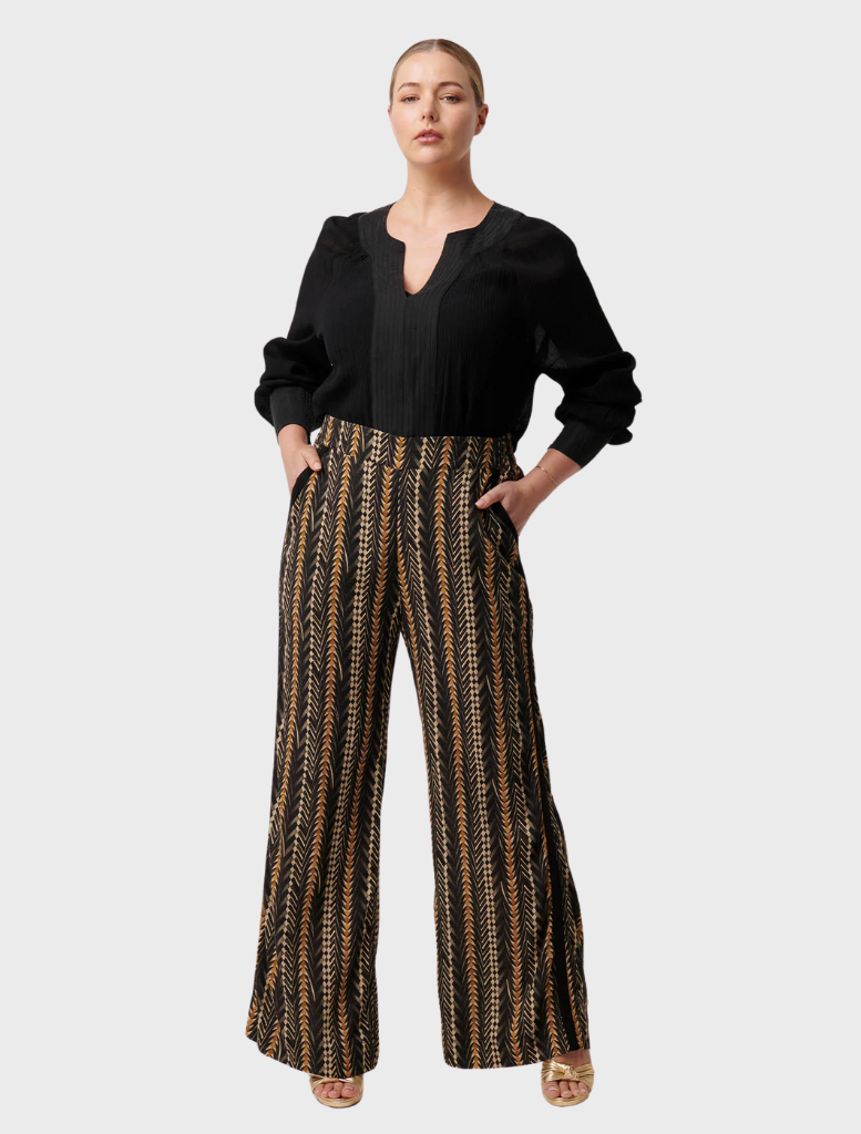 Lucent Crinkle Cotton Silk Blouse - Black