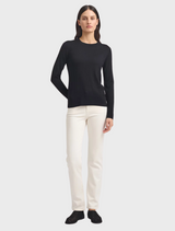 Fine Merino Crew - Black