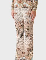 High Waisted Flared Trouser - Aranjuez Animalia