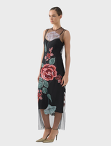 Olympia Dress - Black Rose