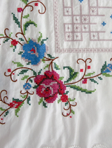 Ring A Ring A Posie Dress - White