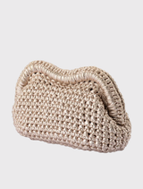 Taylor Crochet Clutch - Gold