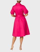 Simone Dress - Cerise