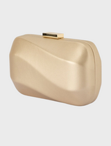 Carolin Wavy Clutch - Gold
