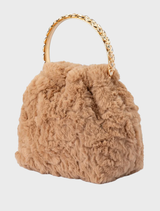 Phillipa Fur Top Handle - Natural