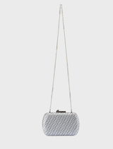 Mali Textured Clutch - Silver