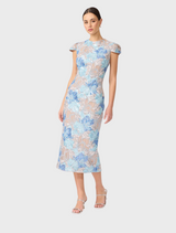 Leonie Midi Dress - Blue
