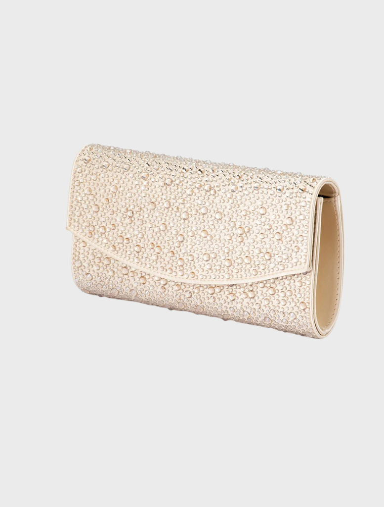 Emma Crystal Clutch - Champagne